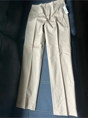 DKNY Straight-Leg Pants in Tan/Khaki